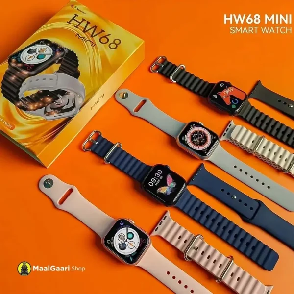 Professional Look HW68 Mini Smart Watch - MaalGaari.Shop