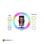 RGB 26 cm Selfie Ring Light Changable Colours and Intensity - MaalGaari.Shop