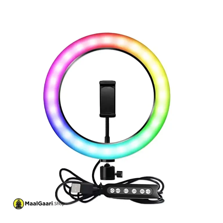 RGB 26 cm Selfie Ring Light RGB - MaalGaari.Shop