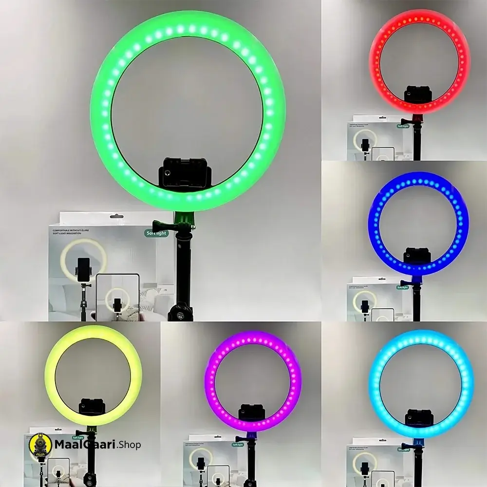 RGB Color H90 RGB Ring Light Soft LED - MaalGaari.Shop