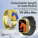 Replacable Watch Bands V9 Ultra Max Smart Watch Gold Edition - MaalGaari.Shop