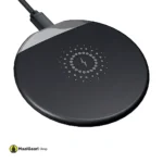 Safe Charging WC 10 Black Wireless Charging Pad for Android iOS - MaalGaari.Shop