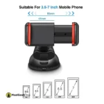 Silicon Sucker Mobile Holder for Car For All Devices - MaalGaari.Shop