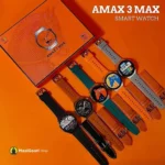 Sleek Design Amax3 Max Smart Watch Round Dial - MaalGaari.Shop