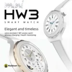 Sleek Design HW3 Mini Smart Watch Round Dial - MaalGaari.Shop