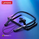 Stable Bluetooth Connectivity Lenovo HE05 Handsfree Neckband Bluetooth Headset IPx7 Water Resistant Flexible - MaalGaari.Shop