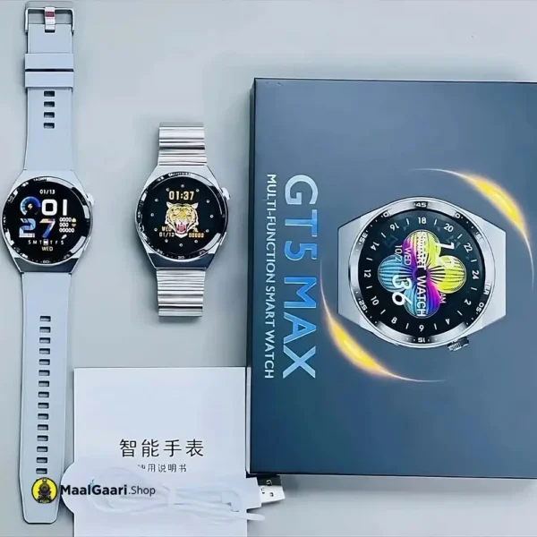 What's Inside Box GT5 Max Multi Function Smart Watch - MaalGaari.Shop