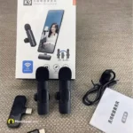 Whats Inside Box Sixonic 100 Original K9 2 Mics with both Type C Apple iPhone Connector Wireless Microphone For Mobile - MaalGaari.Shop