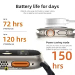 Wireless Charging & Long Lasting Battery Life Ultra 8 Max Smart Watch - MaalGaari.Shop
