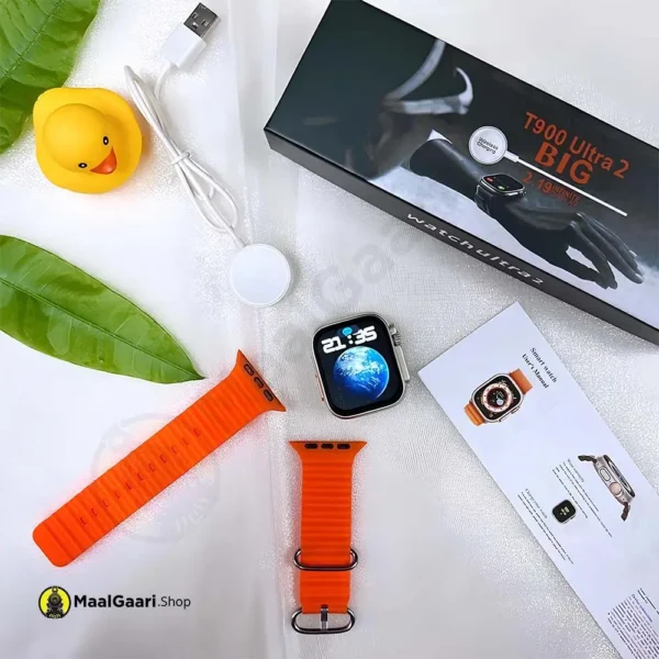 Box And Accessories T900 Ultra2 Ultra Smart Watch Men Women Sport Watch 1.99 Inch Hd Screen - MaalGaari.Shop