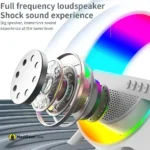 Full Frequency Loudspeaker G500 Rgb Wireless Charging Speaker - MaalGaari.Shop