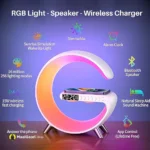 High Quality Features G63 Wireless Charging Speaker - MaalGaari.Shop