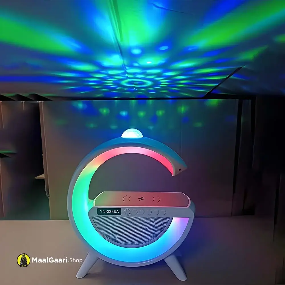 BT3401 Plus RGB LED Wireless Charging Speaker - MaalGaari Shop