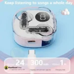 Long Lasting Battery Life Apro 138 True Wireless Transparent Earbuds - MaalGaari.Shop