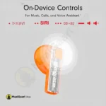 On Device Control Amgras Future 2 Pro Wireless Earbuds - MaalGaari.Shop