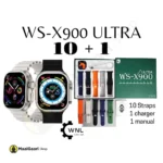 What's Inside The Box Ws X900 Ultra With 10 Free Straps Wireless Charging Bluetooh Smart Watch - MaalGaari.Shop