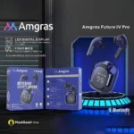 Sleek Design Amgras Future 4 Pro Transparent Earbuds - MaalGaari.Shop