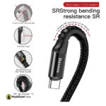 Strong Bending Resistance Baseus Fish Eye Spring Data Cable Usb For Type C 2a 1m - MaalGaari.Shop