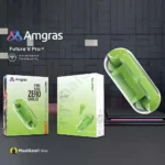 With Box Amgras Future 5 Pro Transparent Earbuds - MaalGaari.Shop
