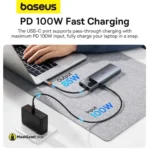 100w Fast Charging Baseus Metal Gleam Series Ii 10 In 1 Usb Hub Space Grey - MaalGaari.Shop