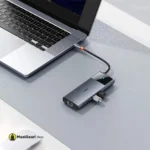 2 Usb Ports Baseus Metal Gleam Series Ii 10 In 1 Usb Hub Space Grey - MaalGaari.Shop