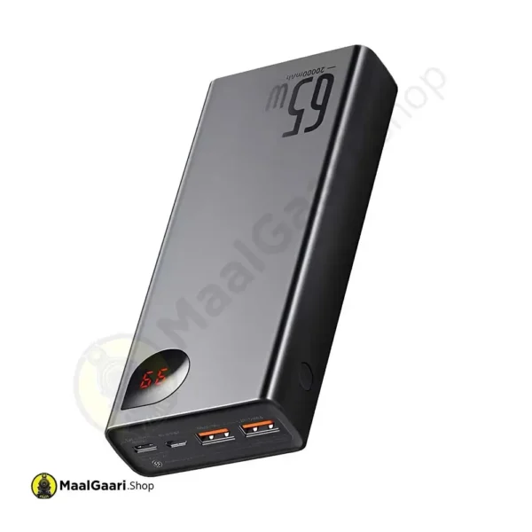 1 Baseus Adaman Metal Digital Display Quick Charge Power Bank 20000mah 65w Black - MaalGaari.Shop