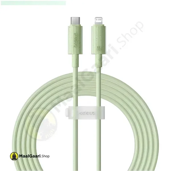 1m And 2m Length Baseus Habitat Series Type C To Ip 20 Cable Green - MaalGaari.Shop