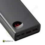 4 Baseus Adaman Metal Digital Display Quick Charge Power Bank 20000mah 65w Black - MaalGaari.Shop