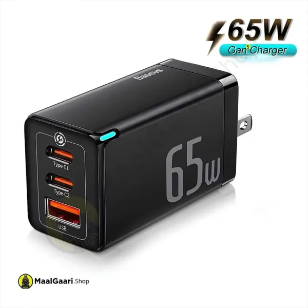 65W Stable Charging Baseus Gan5 Pro 2C+U 65W Fast Charger - Maalgaari.shop