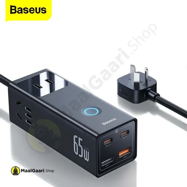 Beautiful Design Baseus Power Combo 3Ac+2U+2C 65W Digital Powerstrip - Maalgaari.shop