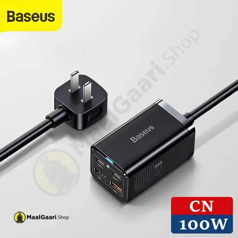 Cn 100w Baseus Gan3 Pro Desktop 2u+2c 100w Charger - MaalGaari.Shop