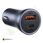 Eye Catching Design Baseus Golden Contactor Pro Dual Quick Car Charger U+c 40w - MaalGaari.Shop