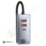 Front View Baseus Share Together Pps 120 Watts 3u+1c Car Charger - MaalGaari.Shop