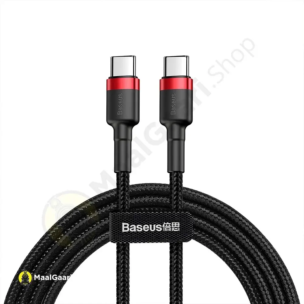 Length Baseus Type C To Type C 60w Data Cable - MaalGaari.Shop