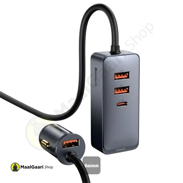 Professional Look Baseus Share Together Pps 120 Watts 3u+1c Car Charger - MaalGaari.Shop