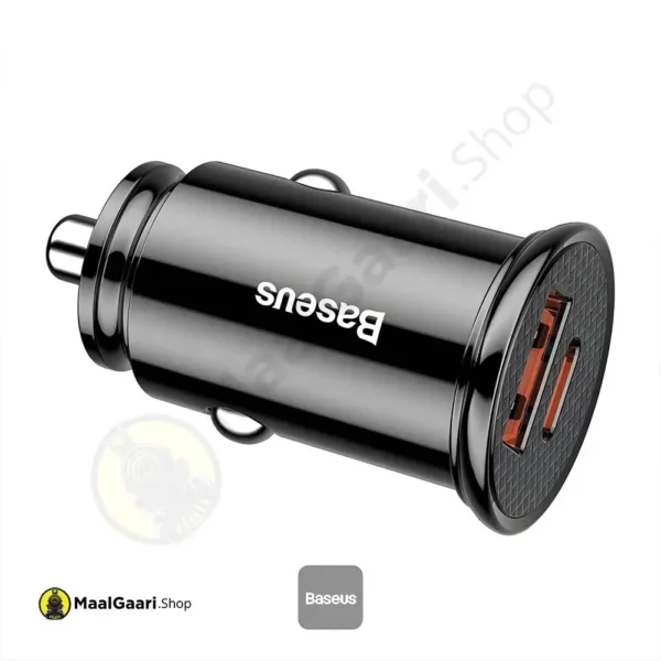 Side View Baseus Circular Plastic A+c 30w Pps Car Charger - MaalGaari.Shop