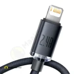 2 Baseus Crystal Shine Series Fast Charging Data Cable Usb Type A To Lightning - MaalGaari.Shop