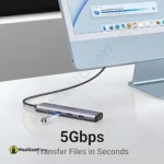 5gbps File Transfer Ugreen 15495 Revodok 105 Usb C Hub 5 In 1 Multiport Adapter 11zon - MaalGaari.Shop