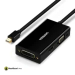 Beauttiful Black Color Ugreen Mini Dp To Hdmi Vga Dvi Converter 20418 - MaalGaari.Shop