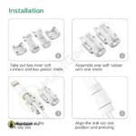 Easy Installation Ugreen 40705 Charging Cable Protector 3 11zon - MaalGaari.Shop