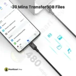 Fast Data Transfer Ugreen Type C To C Cable 100w 1m Black 80371 - MaalGaari.Shop