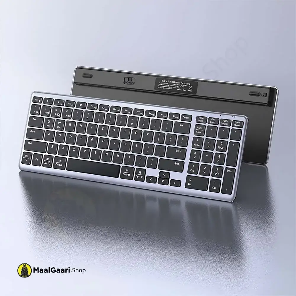 Front And Back View Ugreen Ultra Slim Wireless Keyboard 15258 - MaalGaari.Shop