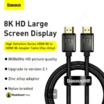 High Qaulity Features Baseus Hdmi 8k Cable - MaalGaari.Shop