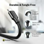 Tangle Free Ugreen 1.5m Usb 3.0 A Male To Type C Male Cable Nickel Plating (20883) 8 11zon - MaalGaari.Shop