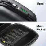 Zipper & Mesh Pocket Ugreen Headset Storage Bag Black 40816 7 11zon - MaalGaari.Shop