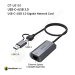 Usb C Plus Usb 3.0 To Ethernet Onten 2in1 Lan Gigabit Adapter - MaalGaari.Shop